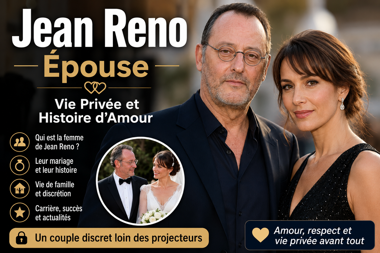 jean reno épouse