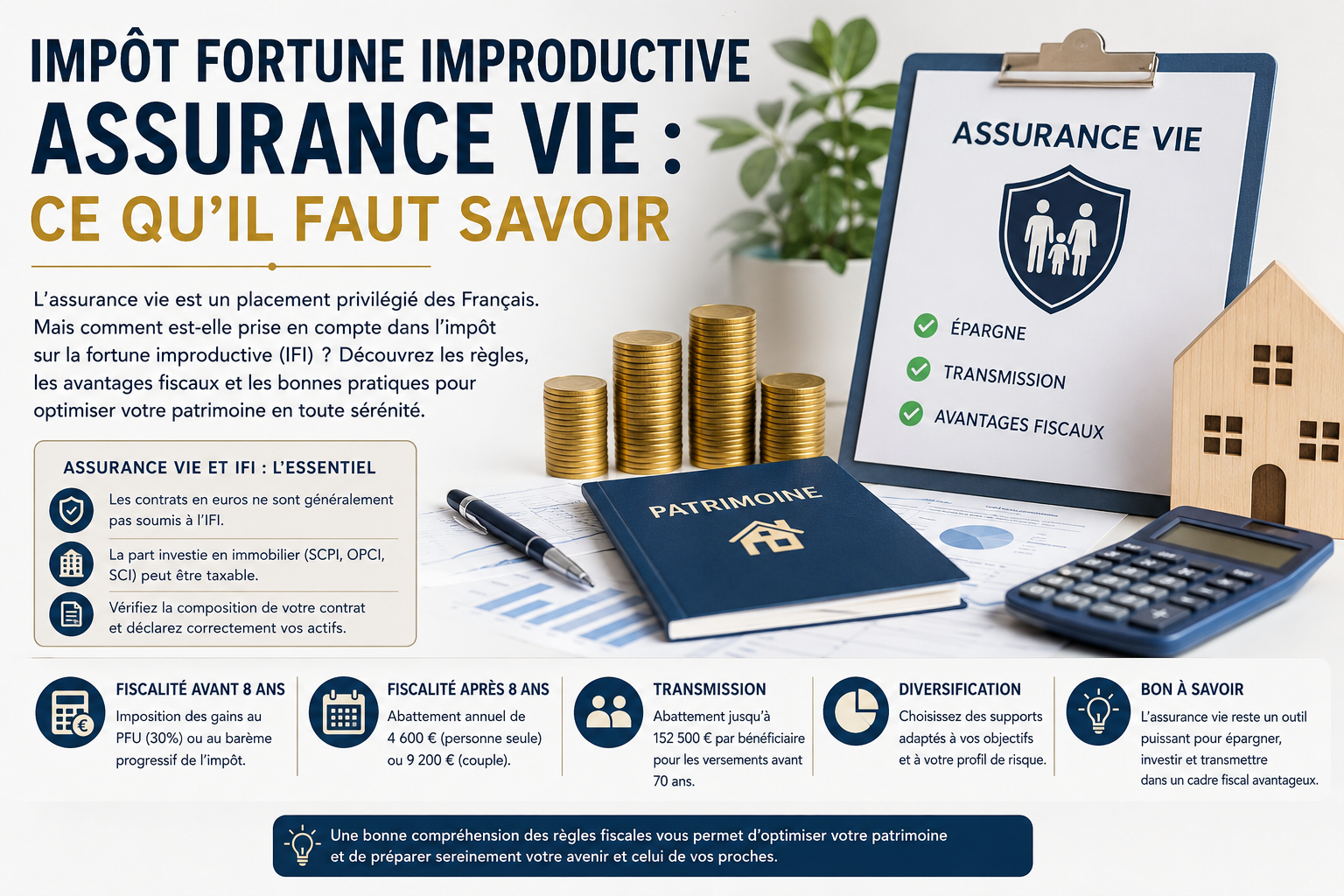 impôt fortune improductive assurance vie